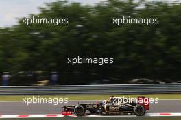 Kimi Raikkonen (FIN) Lotus F1 E20. 27.07.2012. Formula 1 World Championship, Rd 11, Hungarian Grand Prix, Budapest, Hungary, Practice Day