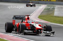Timo Glock (GER) Marussia F1 Team MR01. 27.07.2012. Formula 1 World Championship, Rd 11, Hungarian Grand Prix, Budapest, Hungary, Practice Day