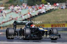 Heikki Kovalainen (FIN) Caterham CT01. 27.07.2012. Formula 1 World Championship, Rd 11, Hungarian Grand Prix, Budapest, Hungary, Practice Day