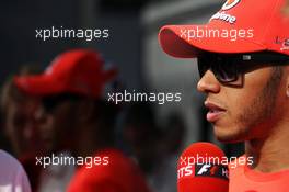 Race winner Lewis Hamilton (GBR) McLaren. 29.07.2012. Formula 1 World Championship, Rd 11, Hungarian Grand Prix, Budapest, Hungary, Race Day