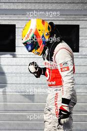 Race winner Lewis Hamilton (GBR) McLaren celebrates in parc ferme. 29.07.2012. Formula 1 World Championship, Rd 11, Hungarian Grand Prix, Budapest, Hungary, Race Day