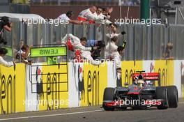 1st place Lewis Hamilton (GBR), McLaren Mercedes  29.07.2012. Formula 1 World Championship, Rd 11, Hungarian Grand Prix, Budapest, Hungary, Race Day