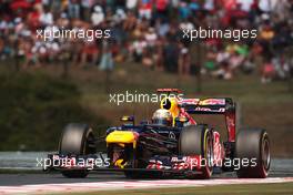 Sebastian Vettel (GER) Red Bull Racing RB8. 29.07.2012. Formula 1 World Championship, Rd 11, Hungarian Grand Prix, Budapest, Hungary, Race Day