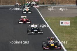 Mark Webber (AUS) Red Bull Racing RB8. 29.07.2012. Formula 1 World Championship, Rd 11, Hungarian Grand Prix, Budapest, Hungary, Race Day