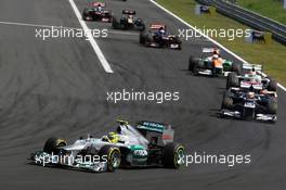 Nico Rosberg (GER) Mercedes AMG F1 W03. 29.07.2012. Formula 1 World Championship, Rd 11, Hungarian Grand Prix, Budapest, Hungary, Race Day