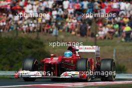 Fernando Alonso (ESP) Ferrari F2012. 29.07.2012. Formula 1 World Championship, Rd 11, Hungarian Grand Prix, Budapest, Hungary, Race Day