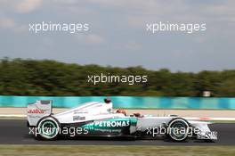 Michael Schumacher (GER) Mercedes AMG F1 W03. 28.07.2012. Formula 1 World Championship, Rd 11, Hungarian Grand Prix, Budapest, Hungary, Qualifying Day