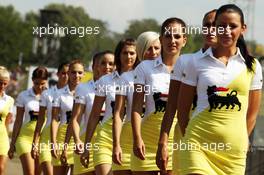Grid girls. 28.07.2012. Formula 1 World Championship, Rd 11, Hungarian Grand Prix, Budapest, Hungary, Qualifying Day