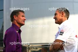 David Coulthard (GBR) and Martin Whitmarsh (GBR), Team McLaren  28.07.2012. Formula 1 World Championship, Rd 11, Hungarian Grand Prix, Budapest, Hungary, Qualifying Day
