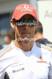 Jenson Button (GBR) McLaren. 29.07.2012. Formula 1 World Championship, Rd 11, Hungarian Grand Prix, Budapest, Hungary, Race Day