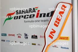 Sahara Force India F1 Team pit stop lollipop. 29.07.2012. Formula 1 World Championship, Rd 11, Hungarian Grand Prix, Budapest, Hungary, Race Day