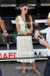Jessica Michibata (JPN), girlfriend of Jenson Button (GBR) McLaren. 29.07.2012. Formula 1 World Championship, Rd 11, Hungarian Grand Prix, Budapest, Hungary, Race Day