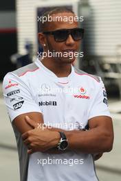 Lewis Hamilton (GBR) McLaren. 26.07.2012. Formula 1 World Championship, Rd 11, Hungarian Grand Prix, Budapest, Hungary, Preparation Day