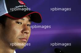Kamui Kobayashi (JPN) Sauber in the FIA Press Conference. 26.07.2012. Formula 1 World Championship, Rd 11, Hungarian Grand Prix, Budapest, Hungary, Preparation Day