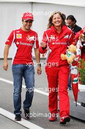 Felipe Massa (BRA) Ferrari. 26.07.2012. Formula 1 World Championship, Rd 11, Hungarian Grand Prix, Budapest, Hungary, Preparation Day