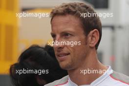 Jenson Button (GBR) McLaren. 26.07.2012. Formula 1 World Championship, Rd 11, Hungarian Grand Prix, Budapest, Hungary, Preparation Day