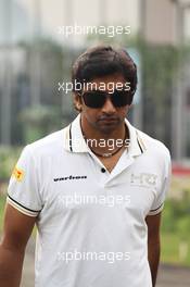 Narain Karthikeyan (IND) Hispania Racing F1 Team (HRT). 26.10.2012.Formula 1 World Championship, Rd 17, Indian Grand Prix, New Delhi, India, Practice Day.