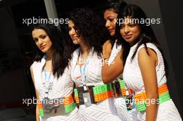 Kingfisher Speed Divas. 26.10.2012.Formula 1 World Championship, Rd 17, Indian Grand Prix, New Delhi, India, Practice Day.