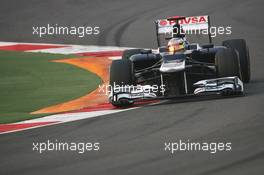 Pastor Maldonado (VEN) Williams FW34. 26.10.2012.Formula 1 World Championship, Rd 17, Indian Grand Prix, New Delhi, India, Practice Day.