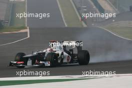 Kamui Kobayashi (JPN) Sauber C31. 26.10.2012.Formula 1 World Championship, Rd 17, Indian Grand Prix, New Delhi, India, Practice Day.