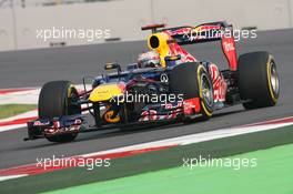 Sebastian Vettel (GER) Red Bull Racing RB8. 26.10.2012.Formula 1 World Championship, Rd 17, Indian Grand Prix, New Delhi, India, Practice Day.
