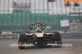 Kimi Raikkonen (FIN) Lotus F1 E20. 26.10.2012.Formula 1 World Championship, Rd 17, Indian Grand Prix, New Delhi, India, Practice Day.