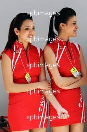 Airtel Girls. 26.10.2012.Formula 1 World Championship, Rd 17, Indian Grand Prix, New Delhi, India, Practice Day.
