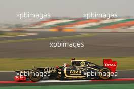 Kimi Raikkonen (FIN) Lotus F1 E20. 26.10.2012.Formula 1 World Championship, Rd 17, Indian Grand Prix, New Delhi, India, Practice Day.