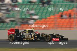 Romain Grosjean (FRA) Lotus F1 E20. 26.10.2012.Formula 1 World Championship, Rd 17, Indian Grand Prix, New Delhi, India, Practice Day.