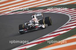 Kamui Kobayashi (JPN) Sauber C31. 26.10.2012.Formula 1 World Championship, Rd 17, Indian Grand Prix, New Delhi, India, Practice Day.