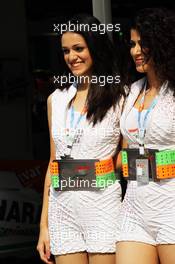 Kingfisher Speed Divas. 26.10.2012.Formula 1 World Championship, Rd 17, Indian Grand Prix, New Delhi, India, Practice Day.