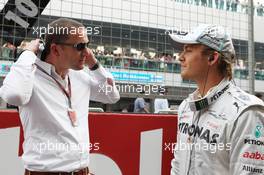 Nico Rosberg (GER) Mercedes AMG F1 on the grid. 28.10.2012. Formula 1 World Championship, Rd 17, Indian Grand Prix, New Delhi, India, Race Day.