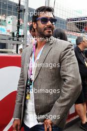 Jay Devgan (IND) Bollywood Star, on the grid. 28.10.2012. Formula 1 World Championship, Rd 17, Indian Grand Prix, New Delhi, India, Race Day.