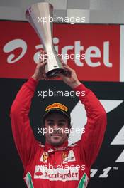 2nd place Fernando Alonso (ESP), Scuderia Ferrari  28.10.2012. Formula 1 World Championship, Rd 17, Indian Grand Prix, New Delhi, India, Race Day