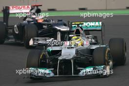 Nico Rosberg (GER), Mercedes GP  28.10.2012. Formula 1 World Championship, Rd 17, Indian Grand Prix, New Delhi, India, Race Day
