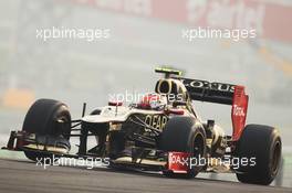 Romain Grosjean (FRA) Lotus F1 E20. 28.10.2012. Formula 1 World Championship, Rd 17, Indian Grand Prix, New Delhi, India, Race Day.