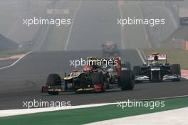 Romain Grosjean (FRA), Lotus F1 Team  28.10.2012. Formula 1 World Championship, Rd 17, Indian Grand Prix, New Delhi, India, Race Day
