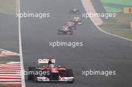 Fernando Alonso (ESP) Ferrari F2012. 28.10.2012. Formula 1 World Championship, Rd 17, Indian Grand Prix, New Delhi, India, Race Day.