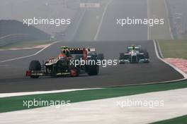 Romain Grosjean (FRA), Lotus F1 Team  28.10.2012. Formula 1 World Championship, Rd 17, Indian Grand Prix, New Delhi, India, Race Day