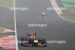 Mark Webber (AUS) Red Bull Racing RB8. 28.10.2012. Formula 1 World Championship, Rd 17, Indian Grand Prix, New Delhi, India, Race Day.