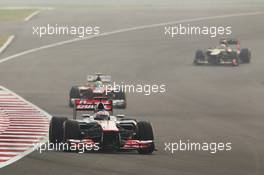 Jenson Button (GBR) McLaren MP4/27. 28.10.2012. Formula 1 World Championship, Rd 17, Indian Grand Prix, New Delhi, India, Race Day.