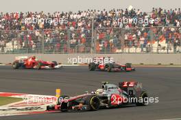 Lewis Hamilton (GBR), McLaren Mercedes  28.10.2012. Formula 1 World Championship, Rd 17, Indian Grand Prix, New Delhi, India, Race Day
