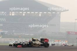 Romain Grosjean (FRA) Lotus F1 E20. 28.10.2012. Formula 1 World Championship, Rd 17, Indian Grand Prix, New Delhi, India, Race Day.