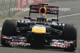 Sebastian Vettel (GER) Red Bull Racing RB8. 27.10.2012. Formula 1 World Championship, Rd 17, Indian Grand Prix, New Delhi, India, Qualifying Day.