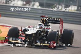 Kimi Raikkonen (FIN) Lotus F1 E20. 27.10.2012. Formula 1 World Championship, Rd 17, Indian Grand Prix, New Delhi, India, Qualifying Day.
