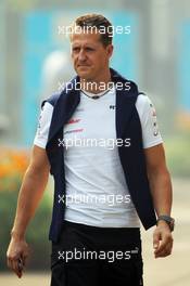 Michael Schumacher (GER) Mercedes AMG F1. 27.10.2012. Formula 1 World Championship, Rd 17, Indian Grand Prix, New Delhi, India, Qualifying Day.