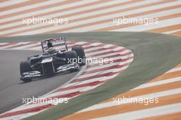 Bruno Senna (BRA) Williams FW34. 27.10.2012. Formula 1 World Championship, Rd 17, Indian Grand Prix, New Delhi, India, Qualifying Day.
