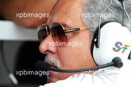 Dr. Vijay Mallya (IND) Sahara Force India F1 Team Owner. 27.10.2012. Formula 1 World Championship, Rd 17, Indian Grand Prix, New Delhi, India, Qualifying Day.