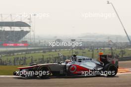 Lewis Hamilton (GBR) McLaren MP4/27. 27.10.2012. Formula 1 World Championship, Rd 17, Indian Grand Prix, New Delhi, India, Qualifying Day.
