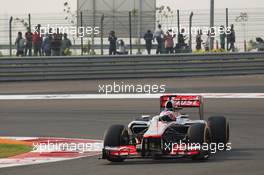 Jenson Button (GBR) McLaren MP4/27. 27.10.2012. Formula 1 World Championship, Rd 17, Indian Grand Prix, New Delhi, India, Qualifying Day.